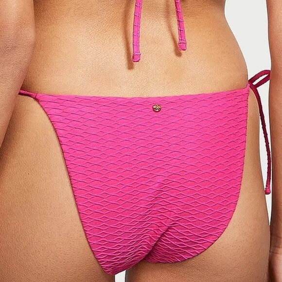 VS Victoria's Secret Swim Sexy Tee Push-Up Top Side Tie Cheeky Bottom Bikini NEW - Picture 5 of 6